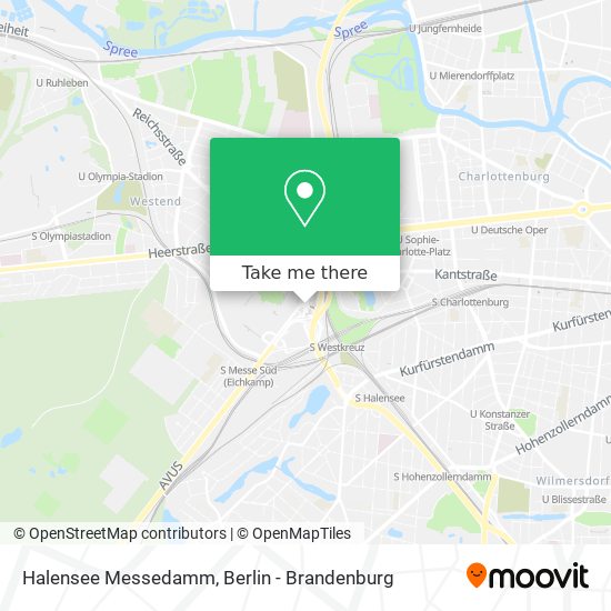 Halensee Messedamm map