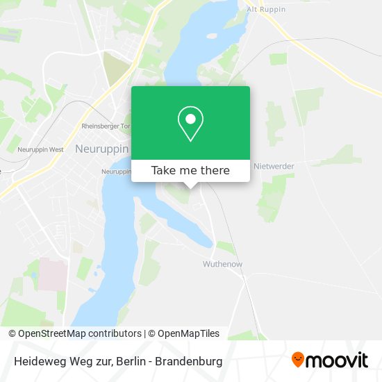 Heideweg Weg zur map