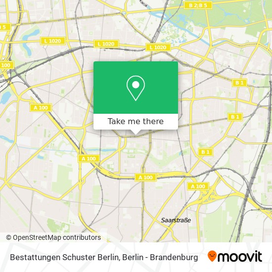 Bestattungen Schuster Berlin map