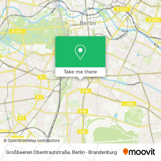 Großbeeren Obentrautstraße map