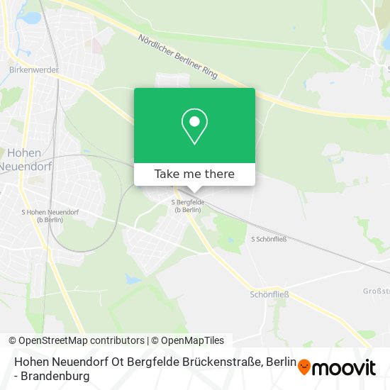 Карта Hohen Neuendorf Ot Bergfelde Brückenstraße