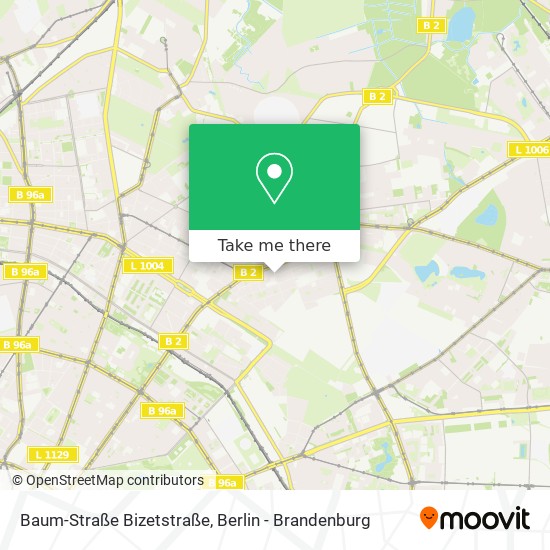 Baum-Straße Bizetstraße map