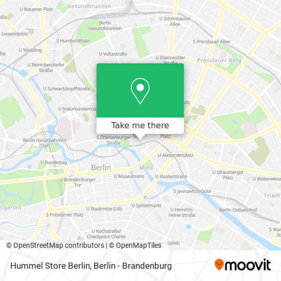 Hummel Store Berlin map