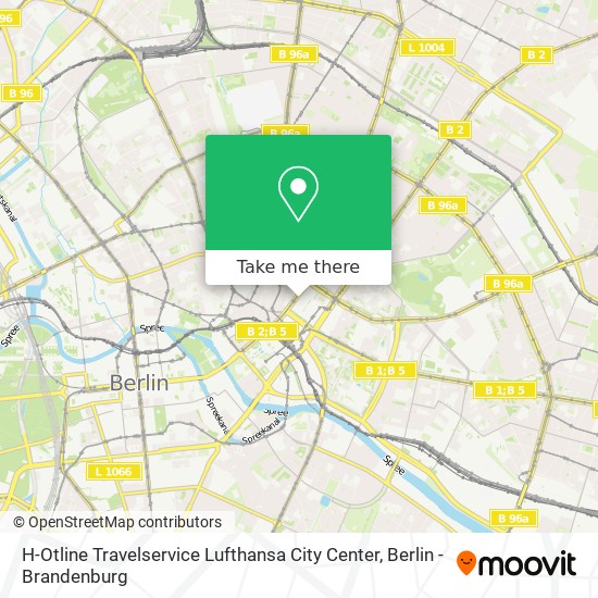 H-Otline Travelservice Lufthansa City Center map