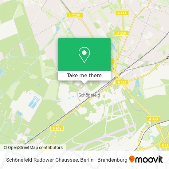 Schönefeld Rudower Chaussee map