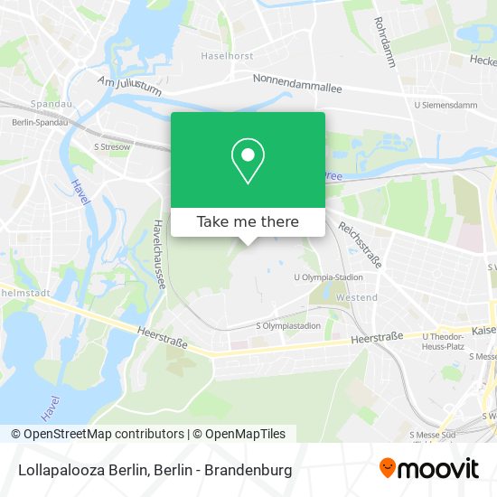 Lollapalooza Berlin map