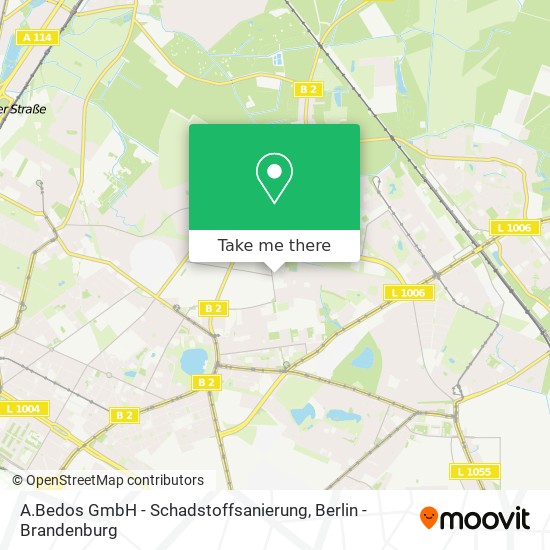 Карта A.Bedos GmbH - Schadstoffsanierung