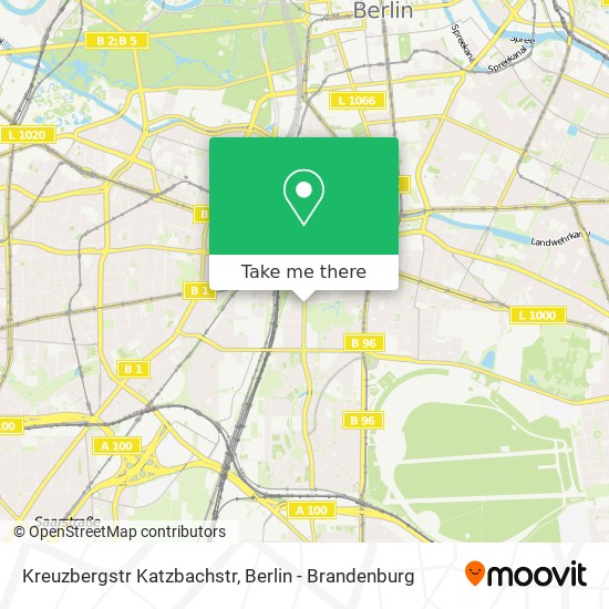 Kreuzbergstr Katzbachstr map
