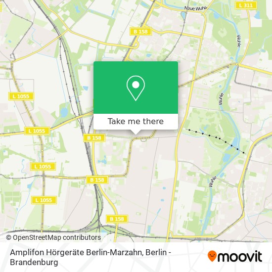Карта Amplifon Hörgeräte Berlin-Marzahn