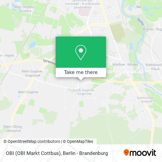 Карта OBI (OBI Markt Cottbus)