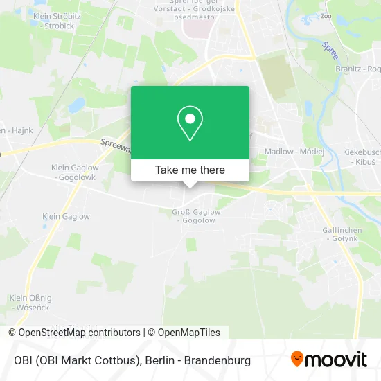 OBI (OBI Markt Cottbus) map