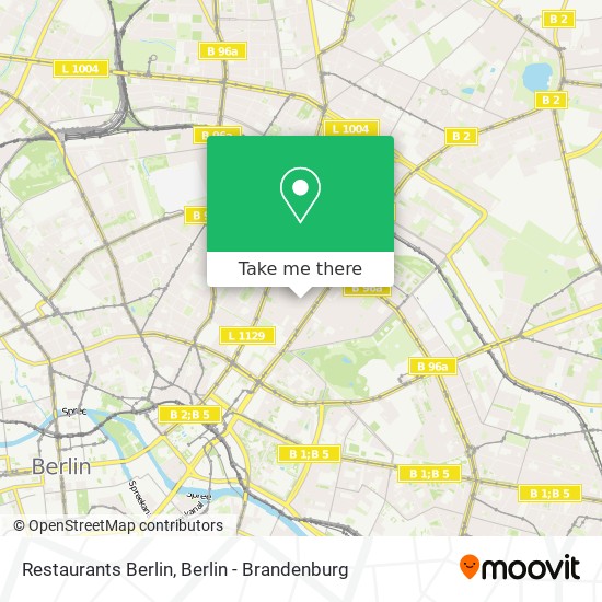 Restaurants Berlin map