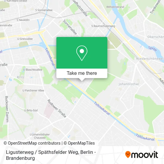 Ligusterweg / Späthsfelder Weg map