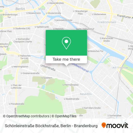 Schönleinstraße Böckhstraße map