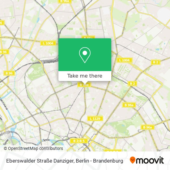 Карта Eberswalder Straße Danziger