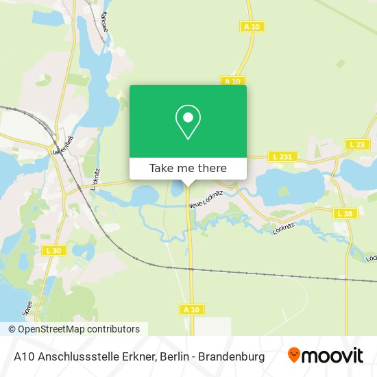 Карта A10 Anschlussstelle Erkner