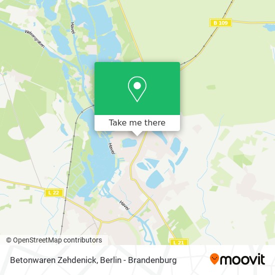 Betonwaren Zehdenick map