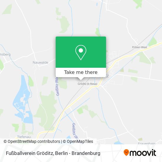 Fußballverein Gröditz map