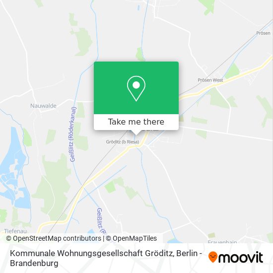 Kommunale Wohnungsgesellschaft Gröditz map