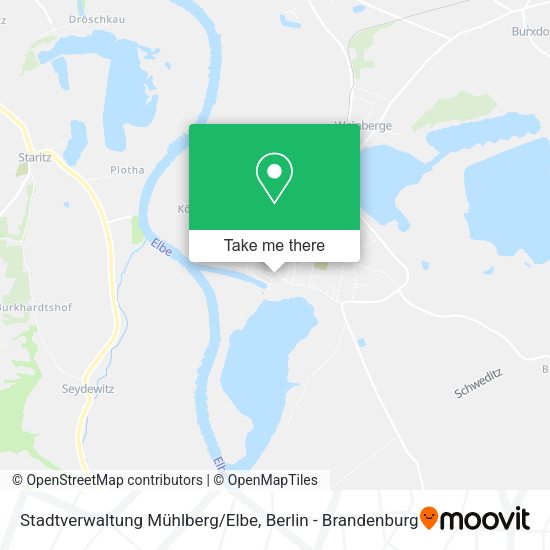 Карта Stadtverwaltung Mühlberg/Elbe