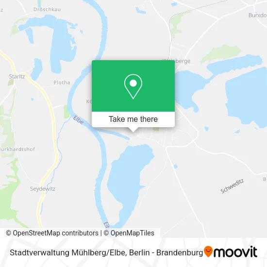 Карта Stadtverwaltung Mühlberg/Elbe