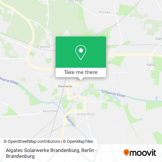 Algatec Solarwerke Brandenburg map