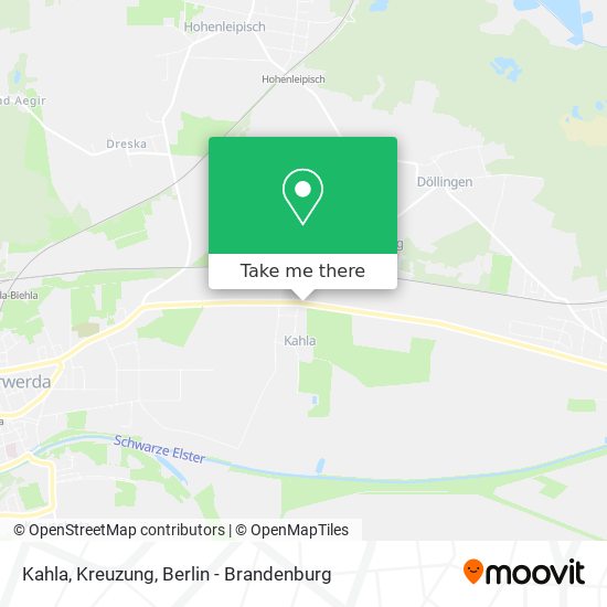 Kahla, Kreuzung map