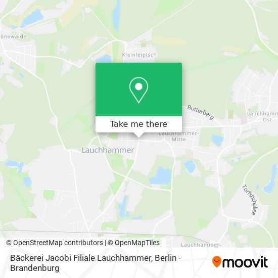 Карта Bäckerei Jacobi Filiale Lauchhammer