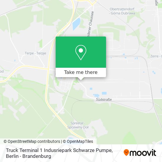 Truck Terminal 1 Indusriepark Schwarze Pumpe map