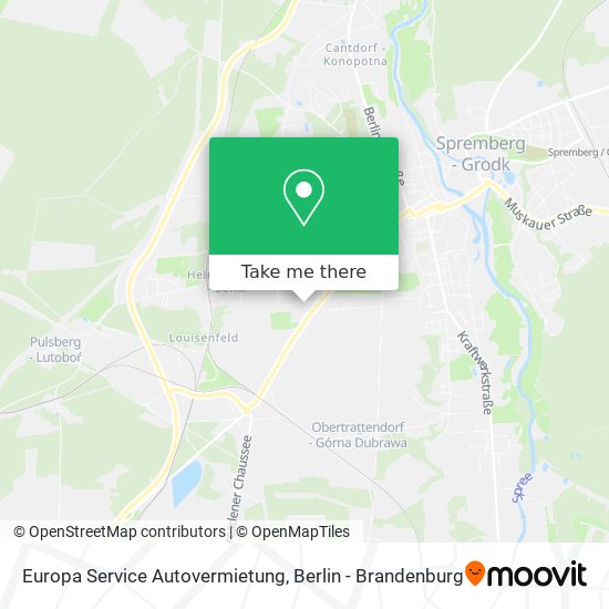 Карта Europa Service Autovermietung