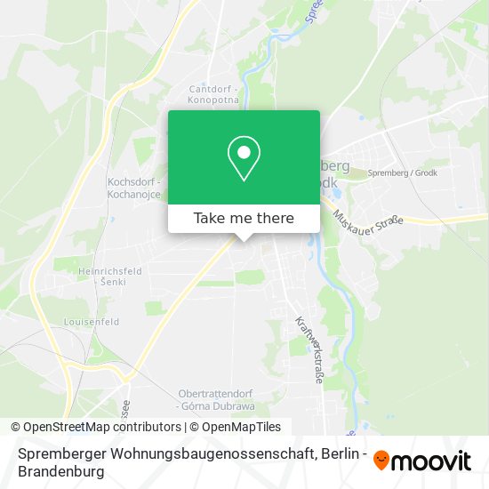 Spremberger Wohnungsbaugenossenschaft map