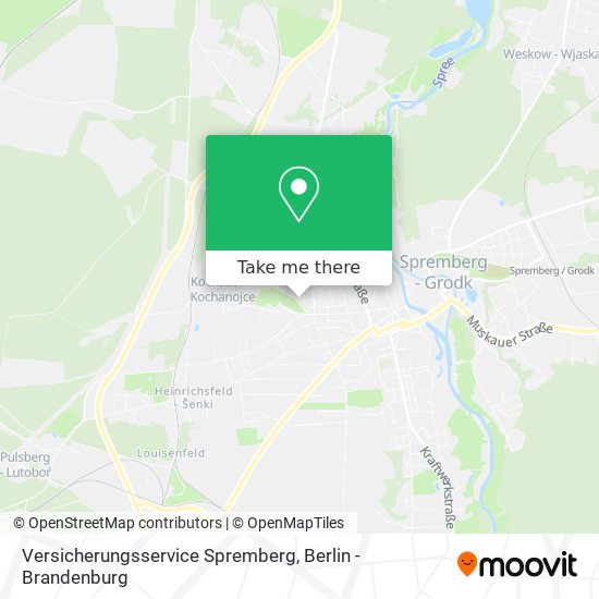 Versicherungsservice Spremberg map