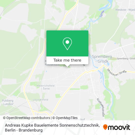 Andreas Kupke Bauelemente Sonnenschutztechnik map