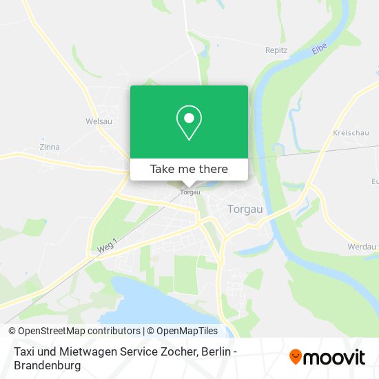Карта Taxi und Mietwagen Service Zocher