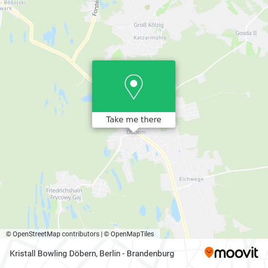 Kristall Bowling Döbern map