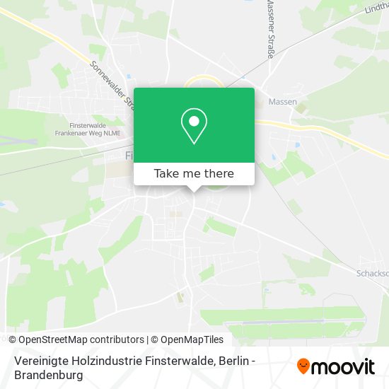 Vereinigte Holzindustrie Finsterwalde map