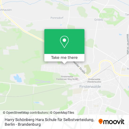 Harry Schönberg Hara Schule für Selbstverteidung map