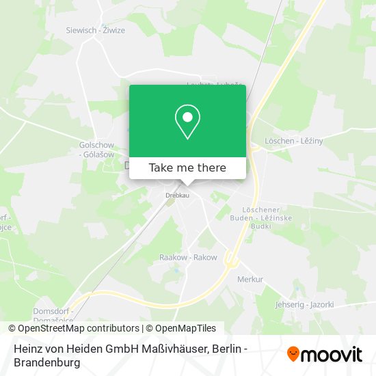 Карта Heinz von Heiden GmbH Maßivhäuser