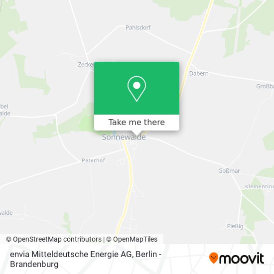 envia Mitteldeutsche Energie AG map