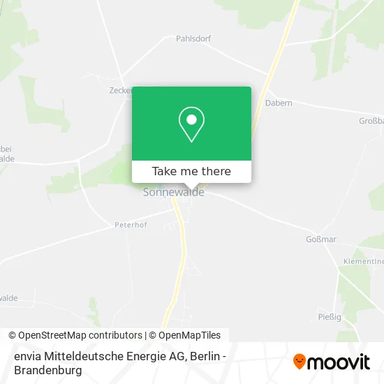 Карта envia Mitteldeutsche Energie AG