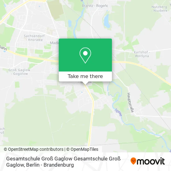 Карта Gesamtschule Groß Gaglow Gesamtschule Groß Gaglow