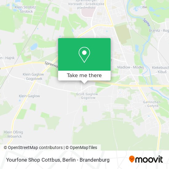 Yourfone Shop Cottbus map