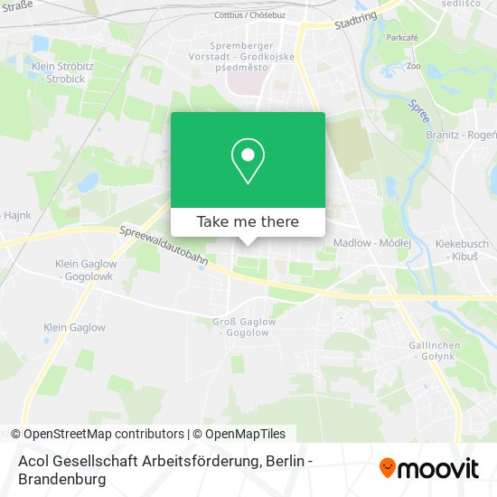 Acol Gesellschaft Arbeitsförderung map