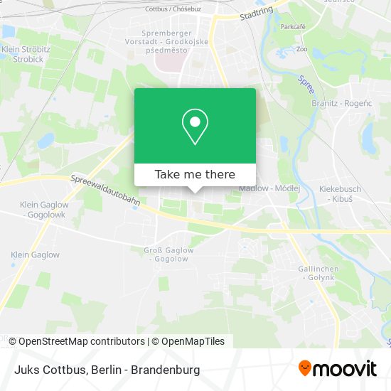 Juks Cottbus map