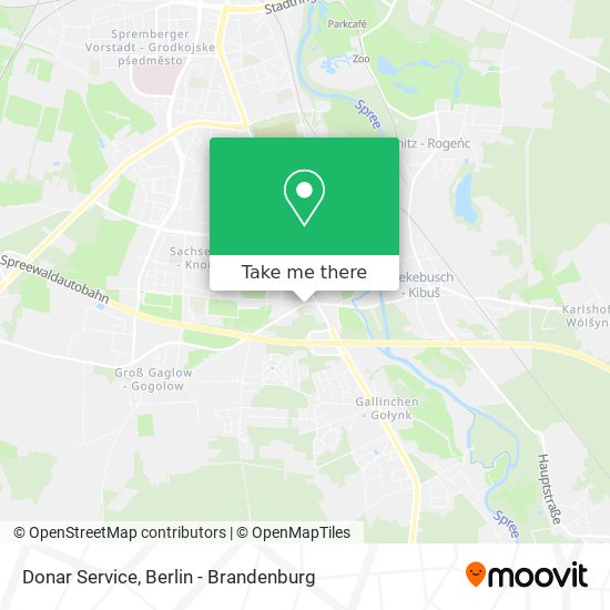 Donar Service map