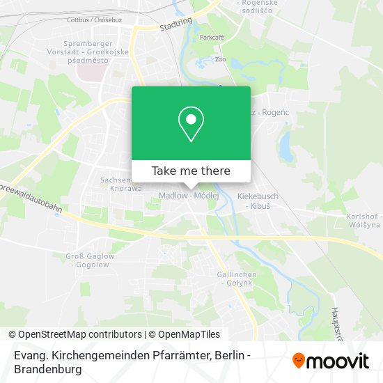 Evang. Kirchengemeinden Pfarrämter map