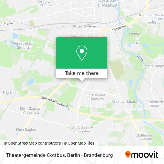 Theatergemeinde Cottbus map