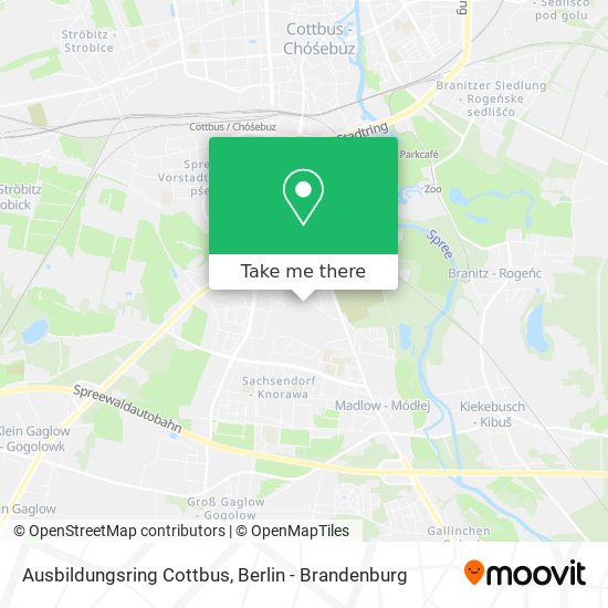 Ausbildungsring Cottbus map