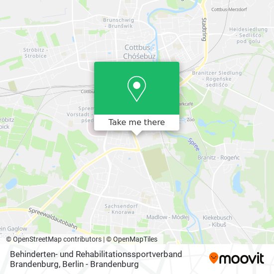 Behinderten- und Rehabilitationssportverband Brandenburg map