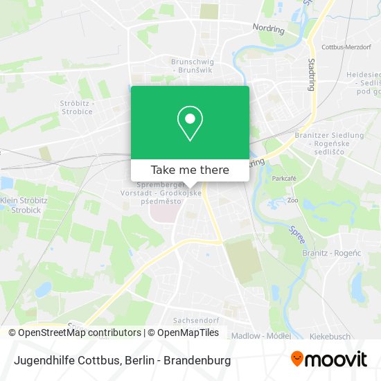 Jugendhilfe Cottbus map